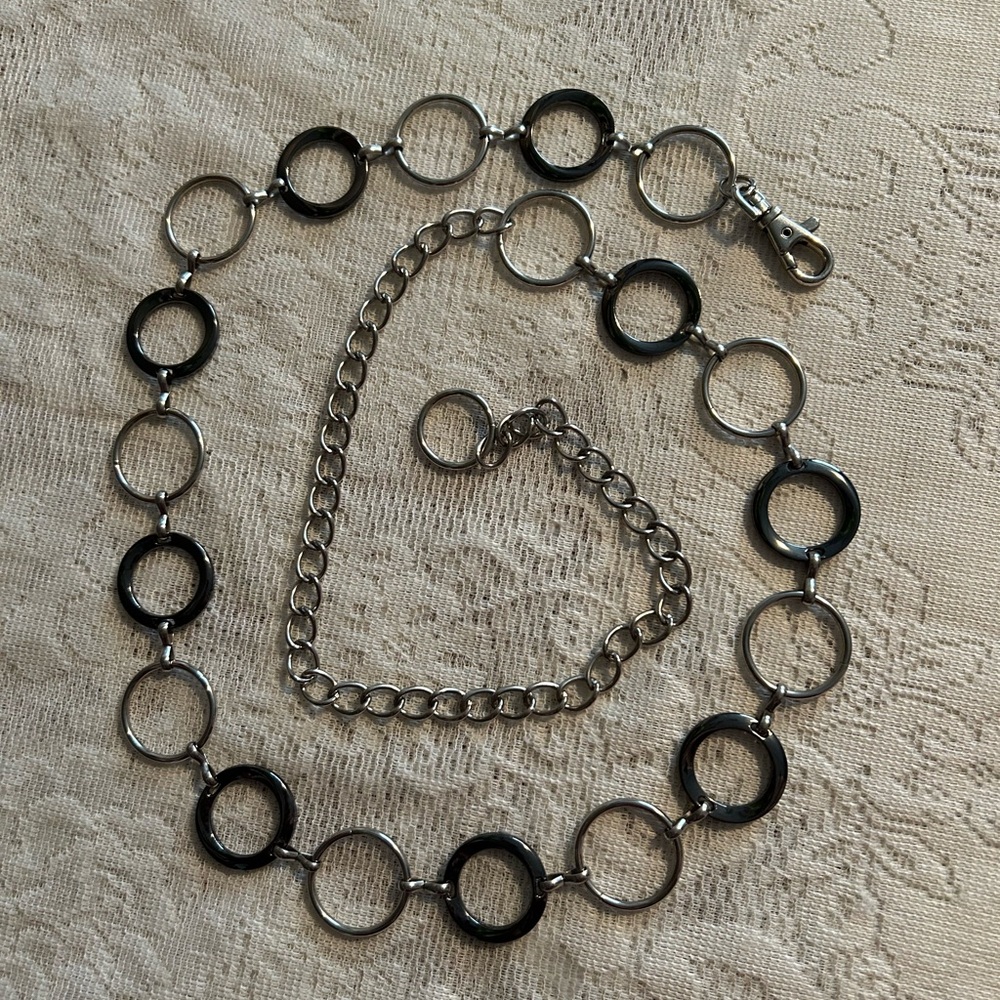 Elegant Silver Chain Link Belt